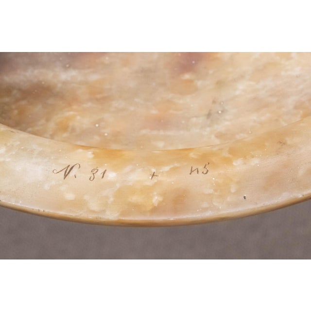 Alabaster Pendant with Rope Suspension, Sweden, 1930s For Sale - Image 9 of 10