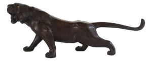 Japanese Meiji Artist, Tiger Sculpture, 1900s, Bronze