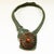 1990s Cambodia Macramé Metal & Jade Necklace For Sale - Image 9 of 10