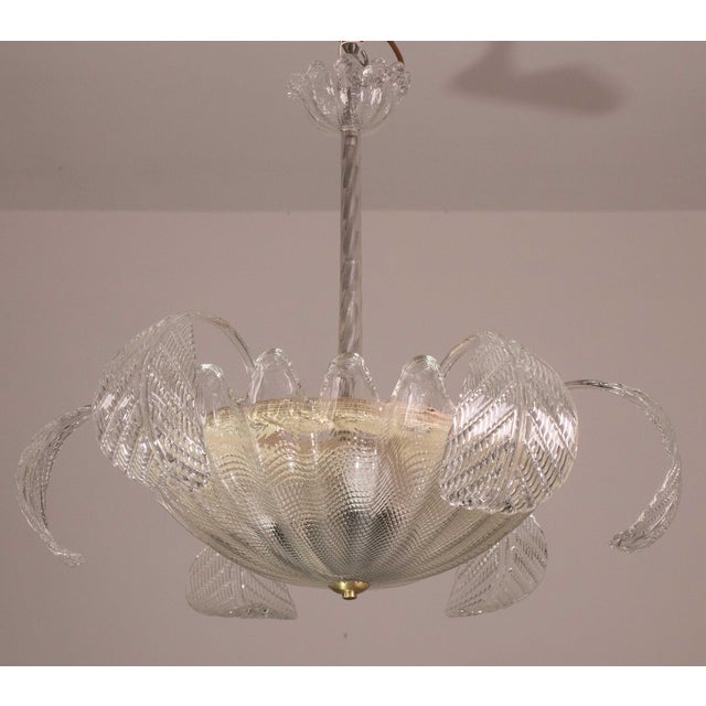 Art Decò, Barovier & Toso Pendant, Murano Glass, 1950s For Sale - Image 9 of 12