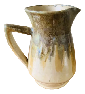 Vintage Glazed Ceramic Pitcher by Jeb, 40s