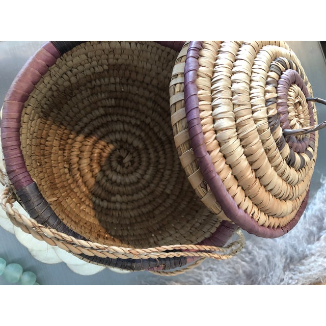 Nigerian Woven Seagrass Baskets Chairish