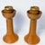 Wonderful vintage pair of hand-thrown pottery candlesticks by renowned North Carolina potter Ben Owen Sr. (1904–1983)....