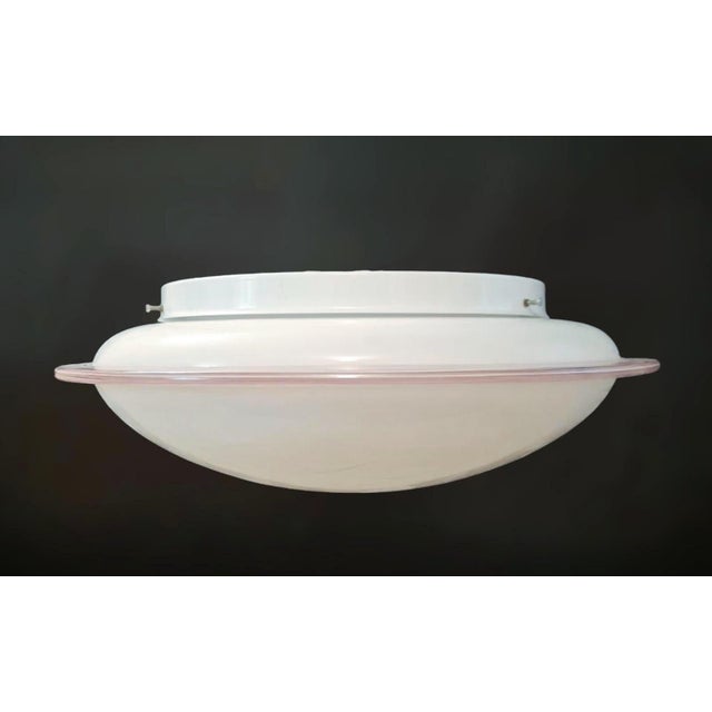White 1960s Milky White Murano Flush Mount / Sconce For Sale - Image 8 of 11