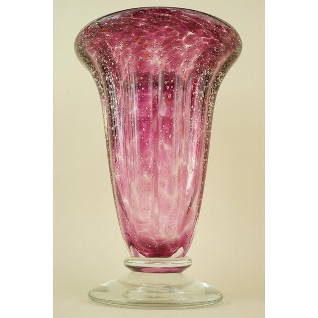 Vintage Murano Submerged Bubble Glass Vase by Ignoto, 1970s For Sale - Image 12 of 18