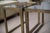 Mid-Century Modern Pair of Brass and Glass 1950s Style Side Tables For Sale - Image 3 of 9
