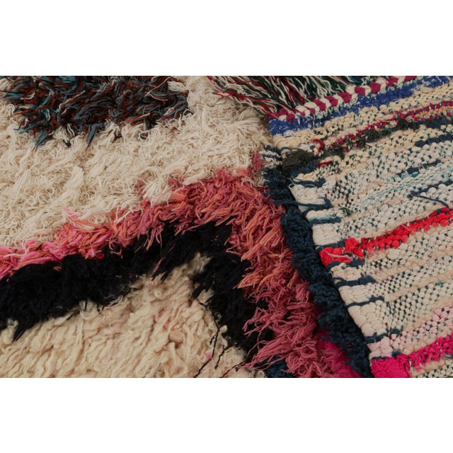 Textile 1950s Azilal Moroccan Style Runner in Beige With Patterns by Rug & Kilim For Sale - Image 7 of 7