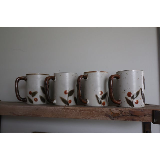 Vintage Mid 20th Century Hand Painted Japanese Otagiri Stoneware Tea Set - 11 Piece For Sale - Image 12 of 17