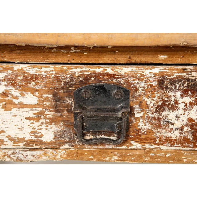 Large 19th Century French Pine Baker's Table For Sale - Image 11 of 14