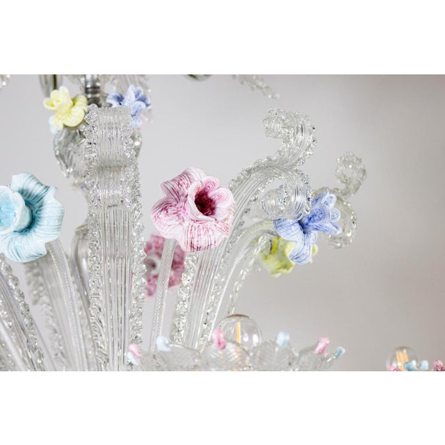 Murano Glass Chandelier, 1970s For Sale - Image 13 of 14