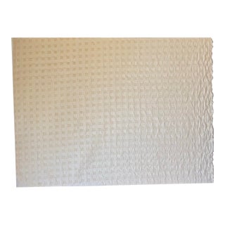 1980s 2 Yards Off White Matelasse Style Fabric For Sale
