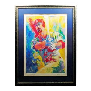 LeRoy Neiman Mark McGwire Double Hand Signed Silkscreen