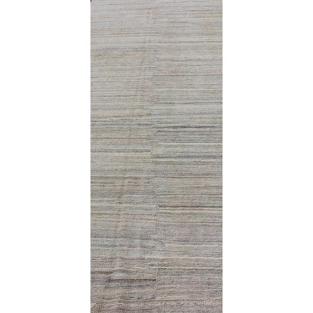 Keivan Woven Arts Modern Gallery Runner Kilim in Wool with Geometric Design. Keivan Woven Arts; rug AFG-3853, country of...