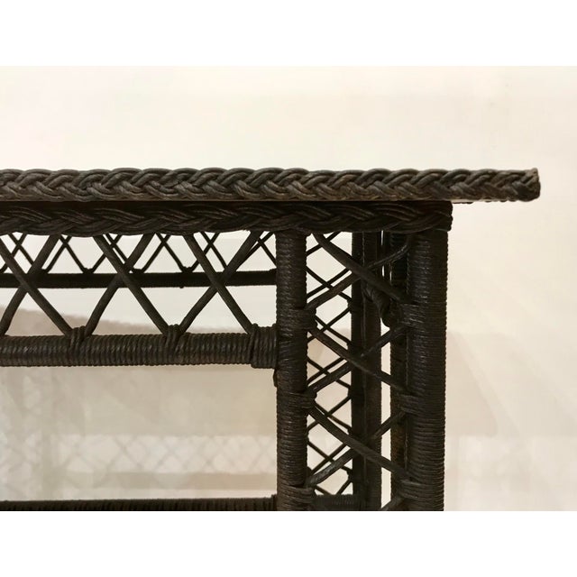Early 20th Century Vintage Heywood Wakefield Style Writing Desk For Sale - Image 5 of 8