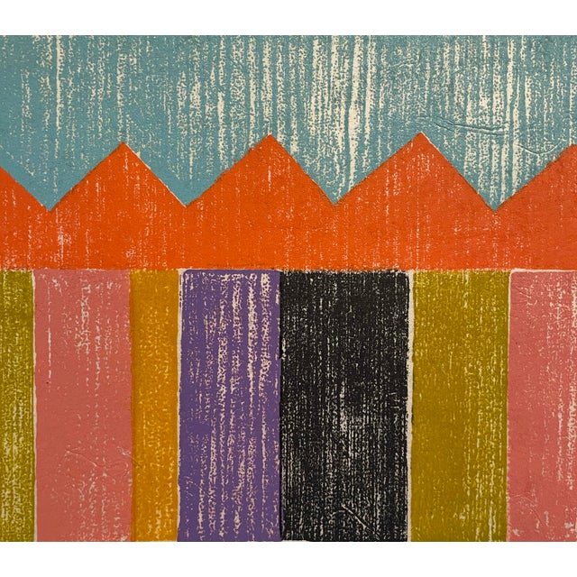 Terry Parmelee (born 1929) "Ixtlan" woodcut on paper, pencil signed, titled, dated 1988 and numbered 42 of 200. Sheet: 11...