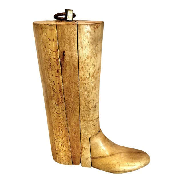 Antique Wood Riding Boot Tree For Sale