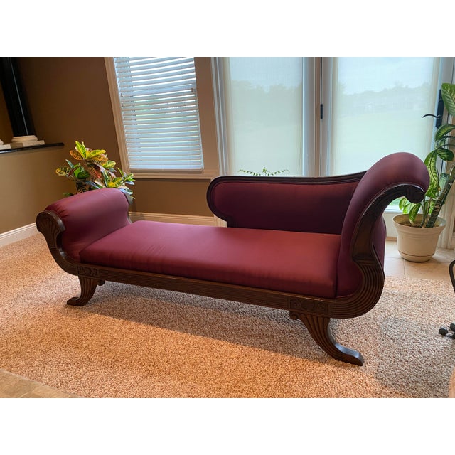 Hollywood Regency Contemporary Chaise Lounger For Sale - Image 3 of 3