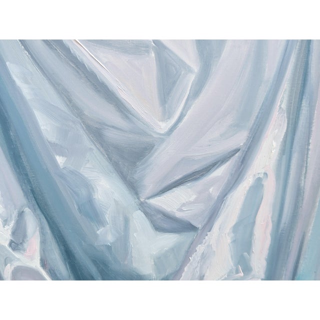 Nancy Paris Pruden "Dreams in Black and White 2" Contemporary Still Life Realistic Drapery Painting, 2020s For Sale - Image 10 of 11