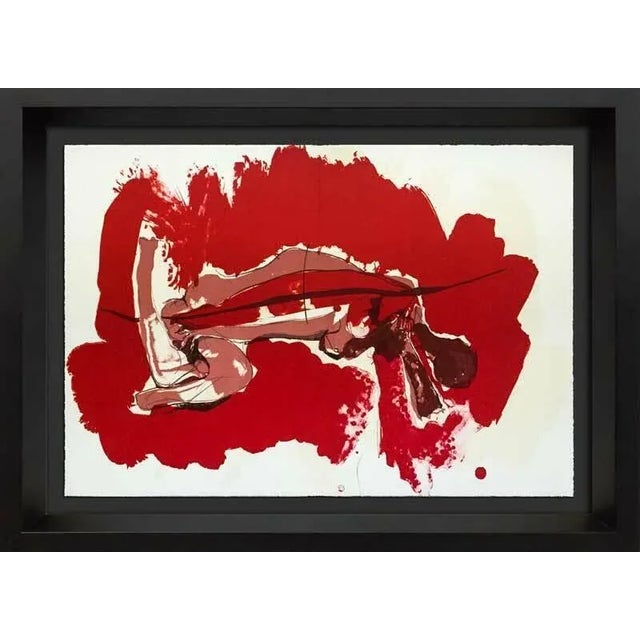 Jean Dubuffet 2 Paul Rebeyrolle Original Double Lithographs Ltd Ed. (2pc Set) W/Frame Included For Sale - Image 4 of 4