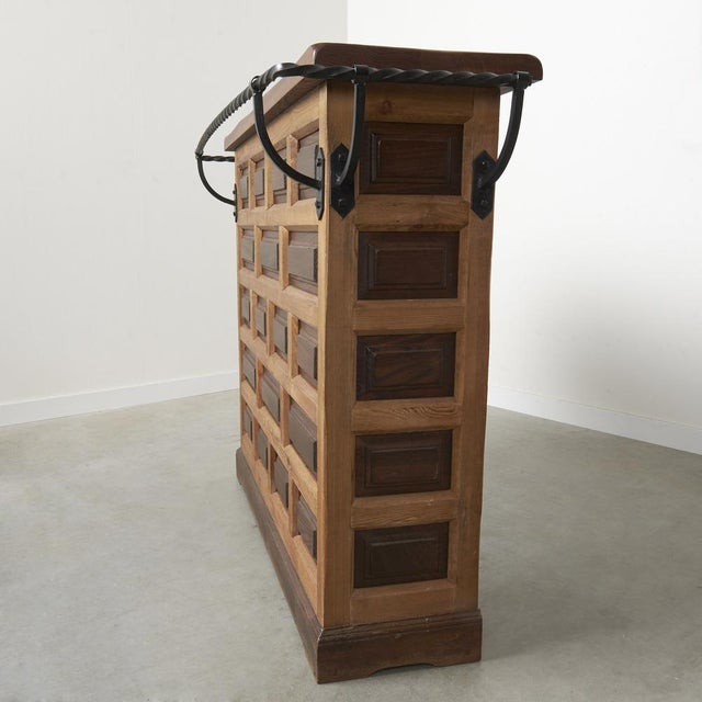 Mid-Century Brutalist Spanish Bar with Marbella Bar Stools, 1960s, Set of 5 For Sale - Image 14 of 18