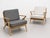 Mid Century Modern Oak Lounge Chair – Handcrafted Sculptural Armchair For Sale - Image 13 of 13