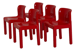 Model 4875 Dining Chairs by Carlo Bartoli for Kartell, 1970s, Set of 5