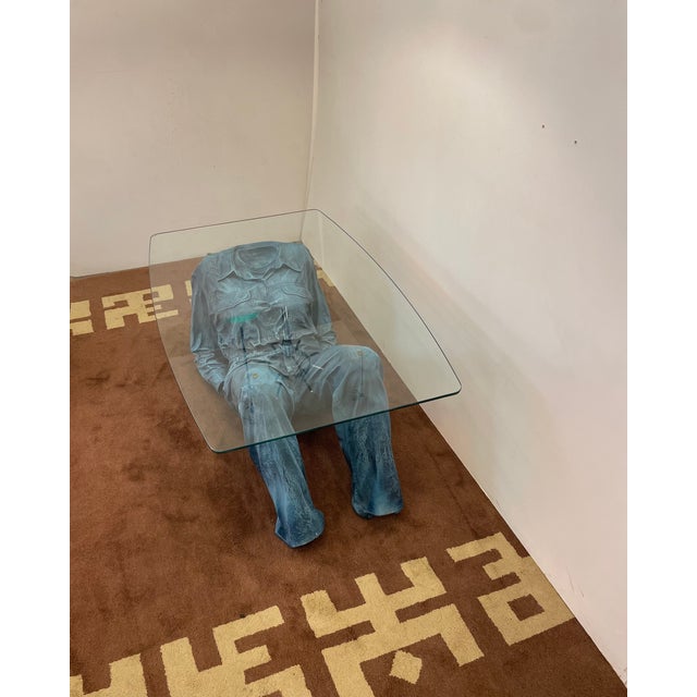 Blue Blue Jeans Pop Art Coffee Table, 1980s For Sale - Image 8 of 16