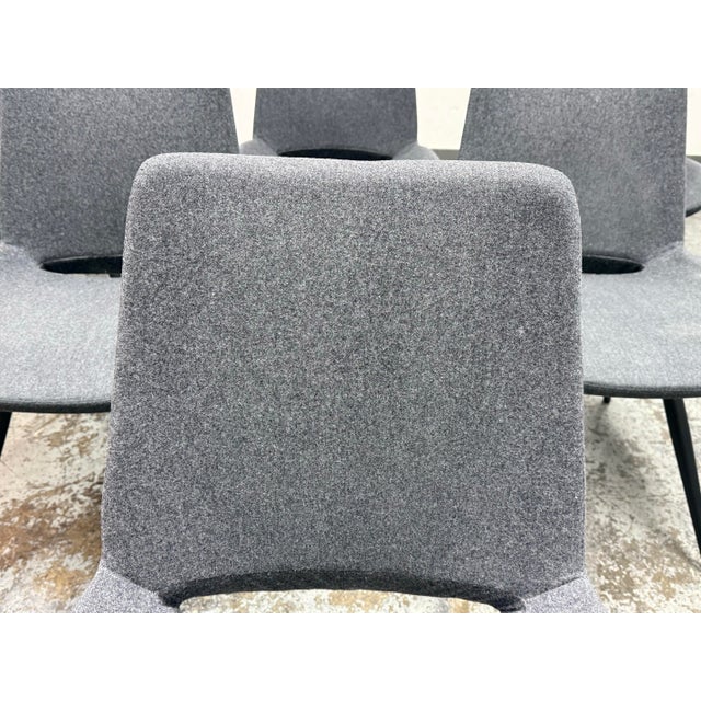 Control Brand Modern Felt Dining Chairs, Set of Six For Sale In San Francisco - Image 6 of 12
