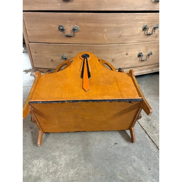 1920s Art Deco Magazine Holder 1920-1930 Hollywood Regency For Sale - Image 5 of 8