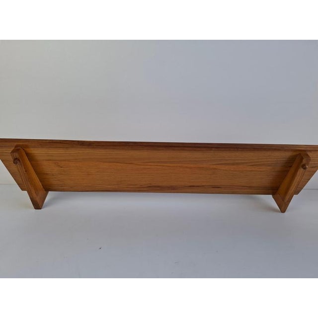 Mid-Century Wooden Wall Shelf, Czechoslovakia, 1960s For Sale - Image 12 of 18