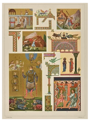 A. Alessio, Decorative Motifs: Byzantine Styles, Chromolithograph