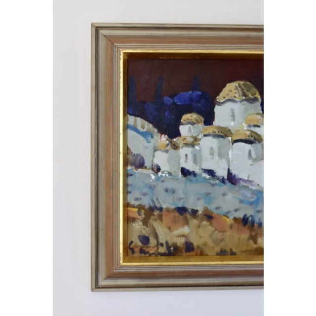 Tage Garvik, Town, 1950s, Oil on Canvas, Framed For Sale - Image 11 of 11