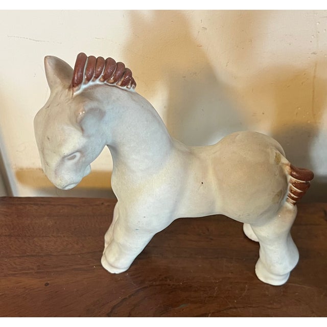 1940's Swedish Mid-Century Modern Pottery Horse by Vicke Lindstrand for Uppsala Ekeby - "Häst" For Sale In New York - Image 6 of 15