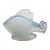 Sabino France Fish Poisson Chabot Opalescent Blue Art Glass Figurine Sculpture For Sale