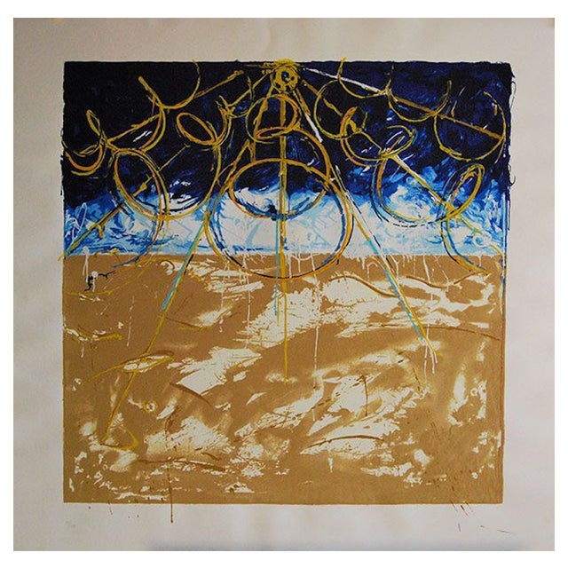 Mario Schifano, Desert, 20th Century, Screen Print For Sale