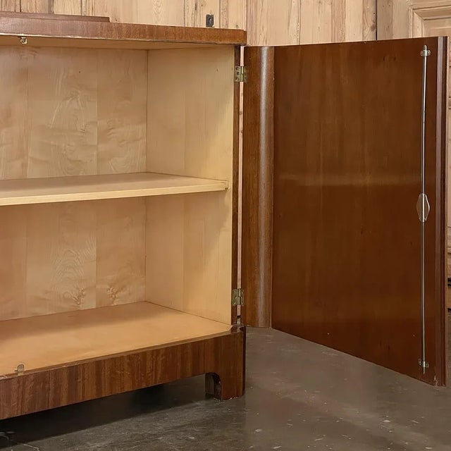 Wood Mid-Century Modern Mahogany Buffet by De Coene For Sale - Image 7 of 13