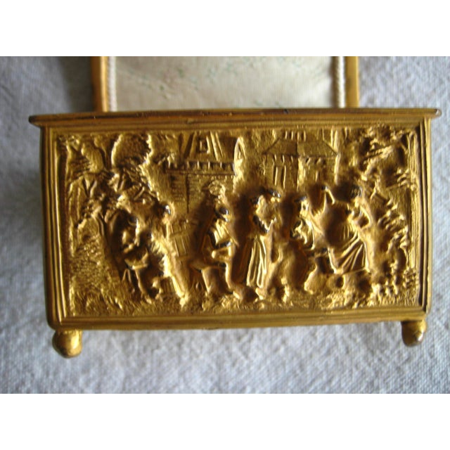 Late 19th Century Late 19th Century Gilded Metal Jewelry Box For Sale - Image 5 of 10