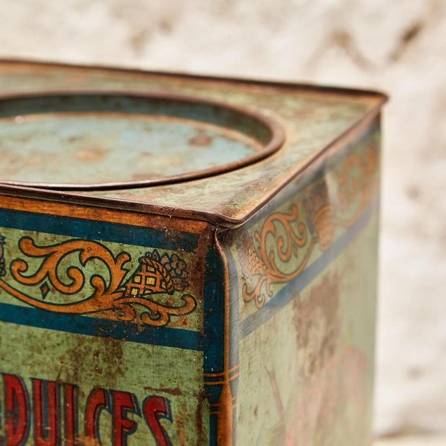 Metal Candy Box from Mauri, Barcelona, Spain, 1920s For Sale - Image 10 of 17