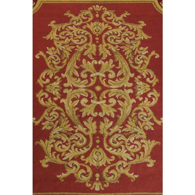 Large Vintage Handwoven Spanish Rug, 1950s, in Good conditions. Designed 1950 to 1959