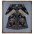 A woman's coat made of black silk with wide sleeves from Chinese late Qing Dynasty (mid to late 19th century), mounted and...