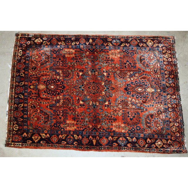 1920s Handmade Antique Persian Sarouk Rug For Sale In New York - Image 6 of 8