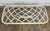 Vintage MCM Style Organic Coastal Rattan Bamboo Glass Coffee or Cocktail Table For Sale - Image 10 of 11