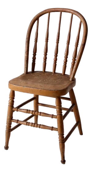 Antique Farmhouse Windsor Spindle Back Chair