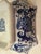 Late 20th Century Blue & White Chinoiserie Porcelain Cachepot / Decorative Planter – 9” Square Floral Motif For Sale - Image 5 of 5