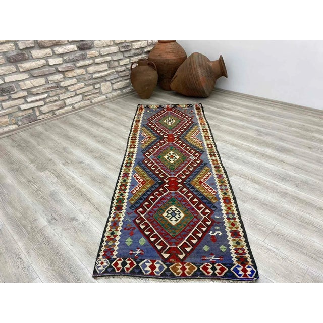 Vintage Anatolian Kilim Runner -34"x96" For Sale - Image 10 of 10