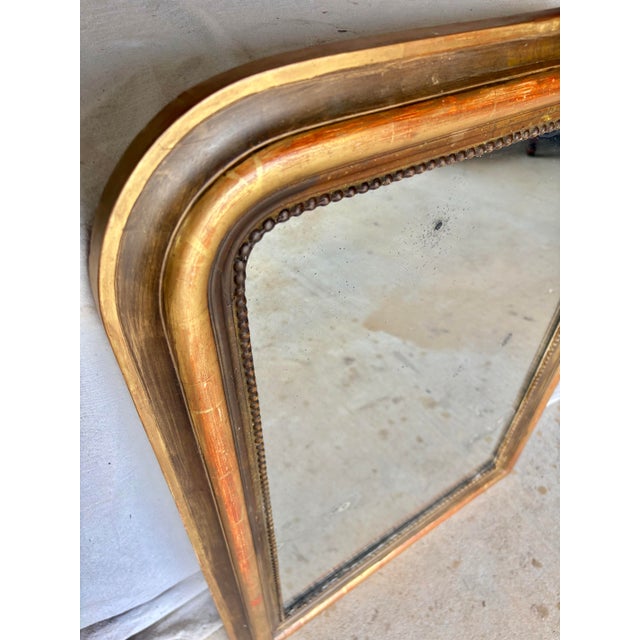 Late 19th Century French Louis Philippe Giltwood Wall Mirror For Sale - Image 11 of 12