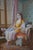 Late 20th Century Dreaminess After Dorofield Hardy Orientalist Ottoman Style Oil Painting Framed For Sale - Image 11 of 13