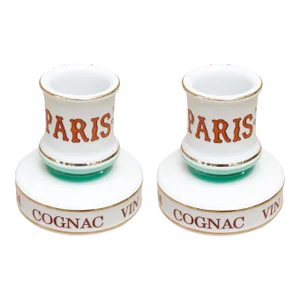 Parisian Cafe French Ceramic Match Strikers - a Pair