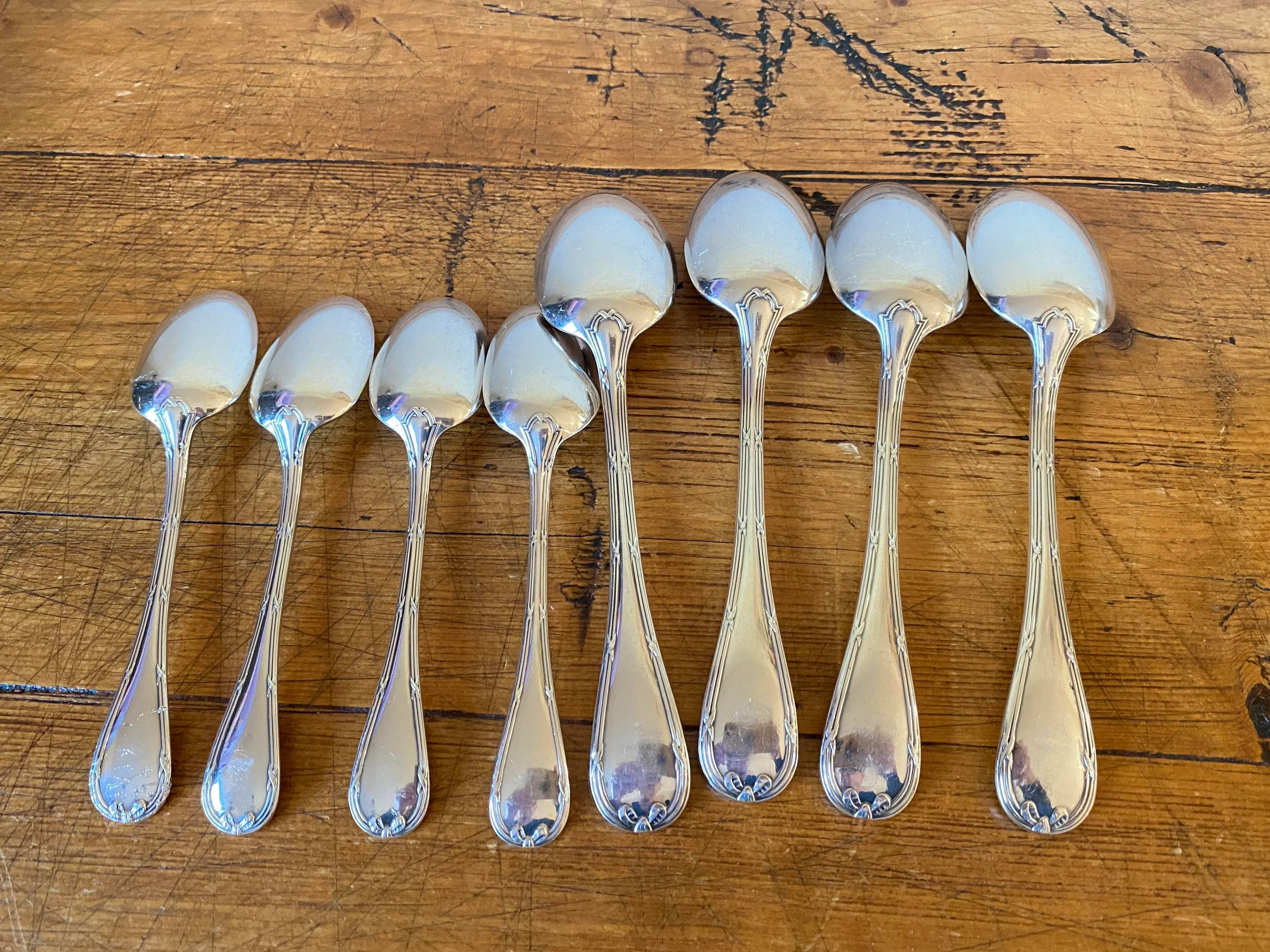 Vintage Christofle Rubans Silverplate Service for 4, 20 Pieces