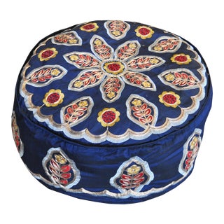 Indian Boho Pouf Cover For Sale